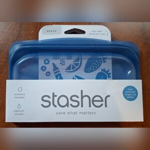 Stasher Blue Silicone Food Storage Bag